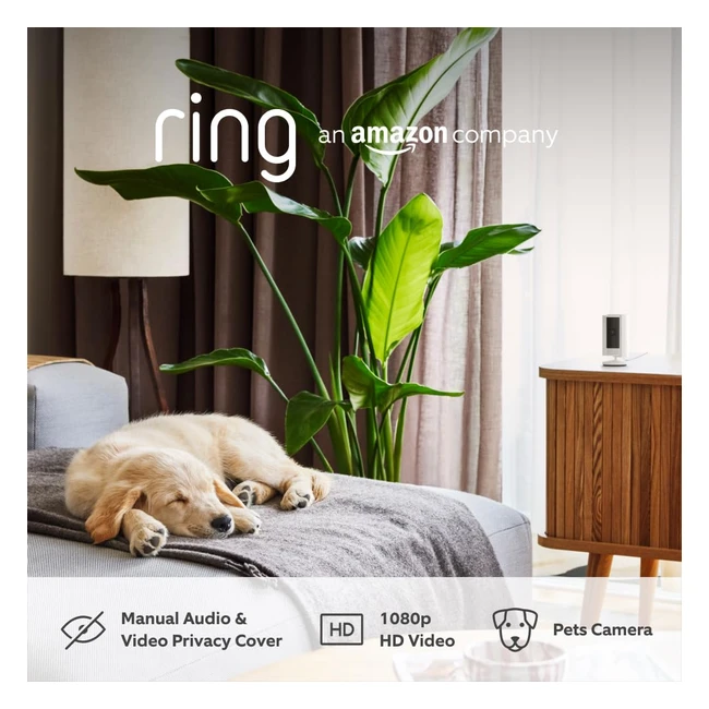 Ring Indoor Camera 2nd Gen by Amazon 1080p HD Two-Way Talk WiFi Privacy Cover