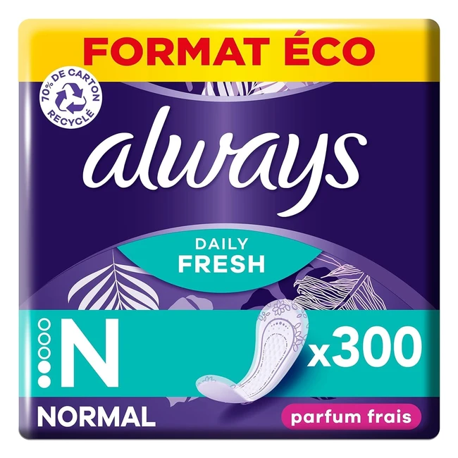 Protge-slips Always Fresh Normal 10x30 - Fracheur et protection garanties