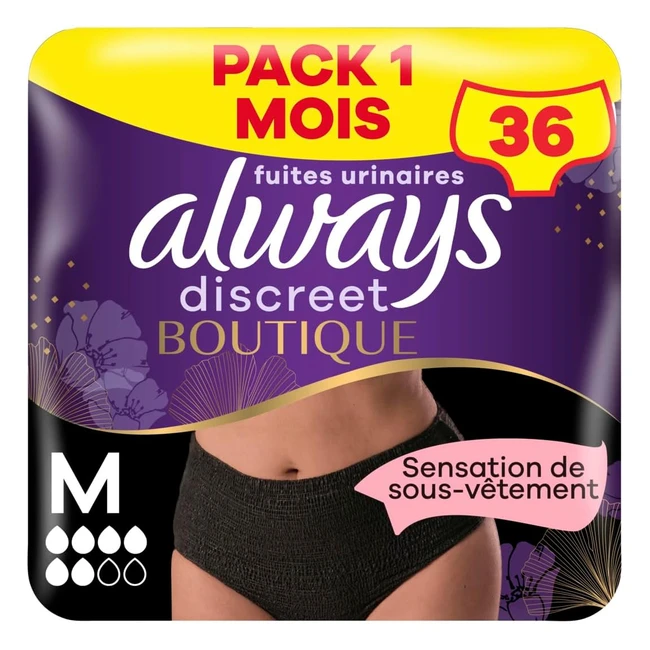 Culottes Always Discreet Boutique 36 - Protection Trs Absorbante - Taille M - 
