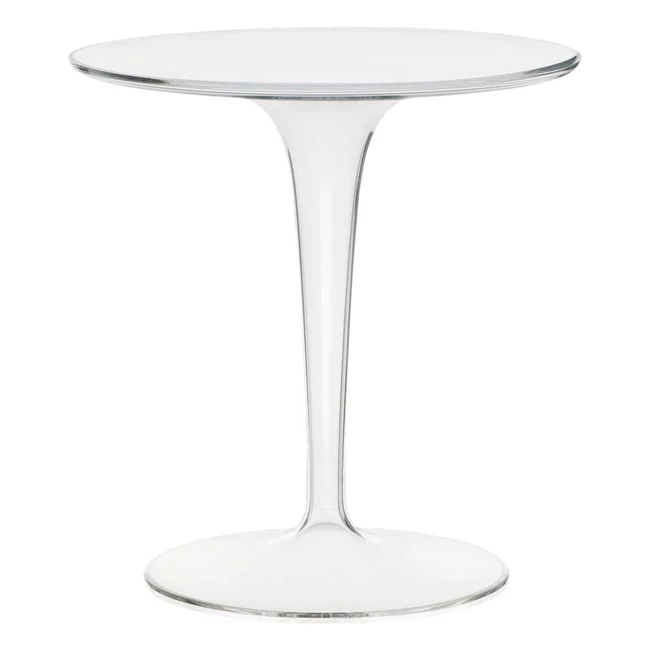 Tavolino Kartell Tip Top Trasparente 48x50x48 cm - Design Philippe Starck