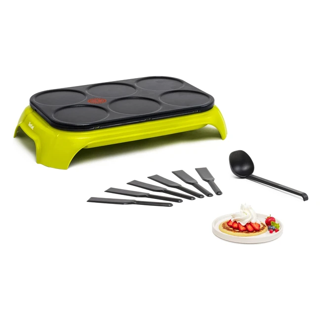 Tefal Py5593 CrepParty Colormania Crepemaker - 6 Crpemulden  Thermospot-Tempe