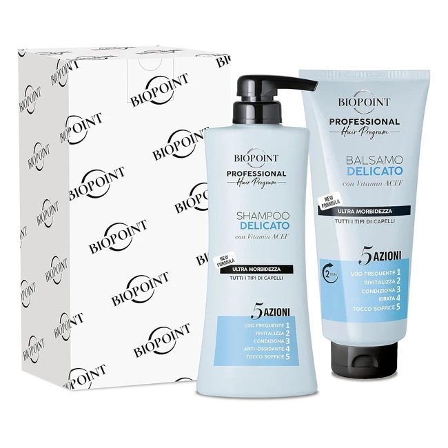 Kit Biopoint Professional per capelli Shampoo 400ml  Balsamo 350ml - Idratazio