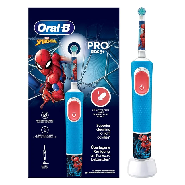 OralB Pro Kids Brosse  Dents lectrique Enfant Spiderman Marvel - Brossette D
