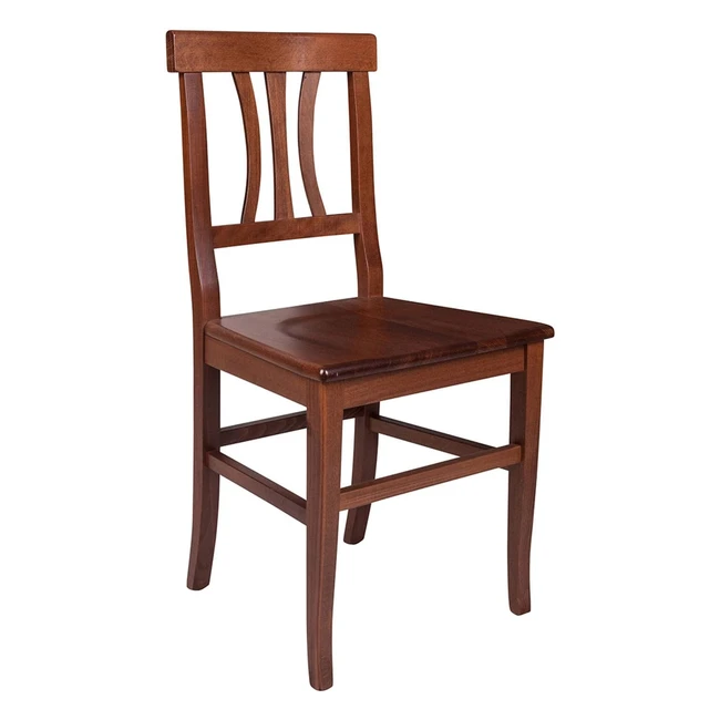 Set 2 sedie classiche in legno noce cm 445 - Comode e resistenti