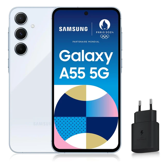 Samsung Galaxy A55 5G Smartphone Android 256 Go Chargeur Rapide 25W - Exclusivit