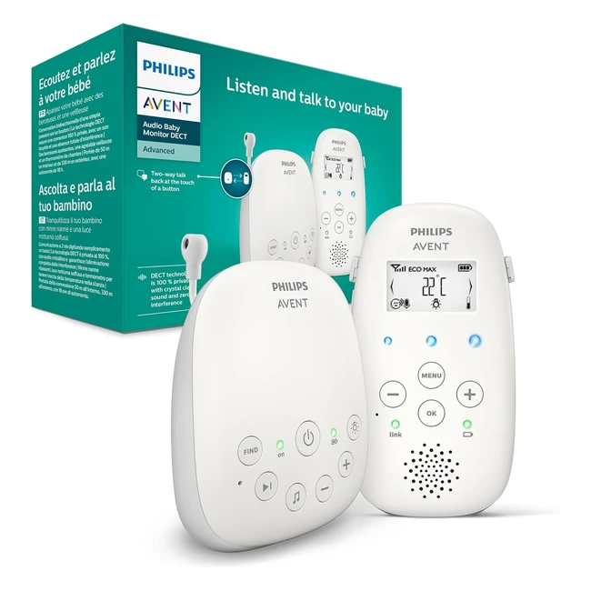 Philips Avent Baby Monitor DECT 100 Privato e Senza Interferenze SCD71326 - Tecn