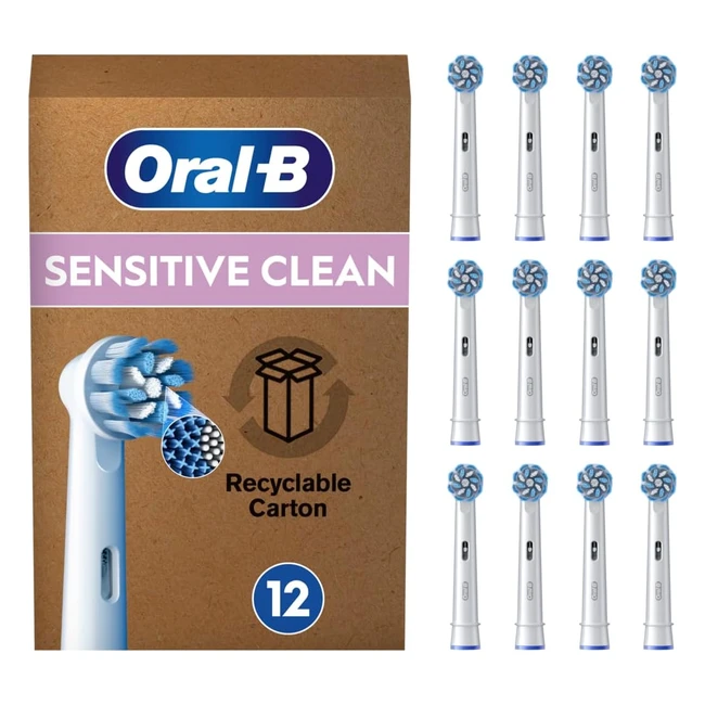 OralB Pro Sensitive Clean - Pack 12 Cabezales Blanco Originales