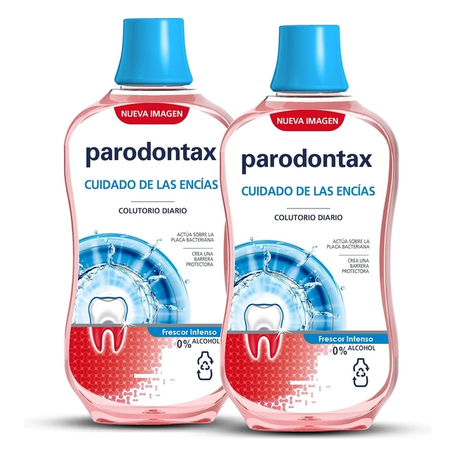 parodontax enjuague bucal cuidado diario encias frescor intenso 0 alcohol pack 2