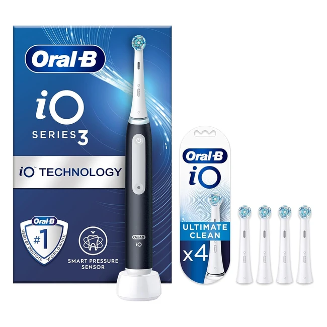OralB iO3 Electric Toothbrush - Healthier Gums in 1 Week - 3 Modes - Teeth White