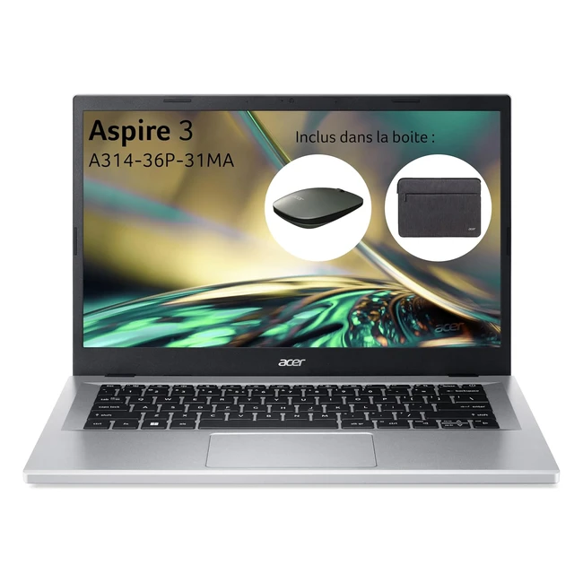 Acer Aspire 3 A31436P31MA - PC Portable 14 Full HD IPS - Intel Core i3N305 - RAM