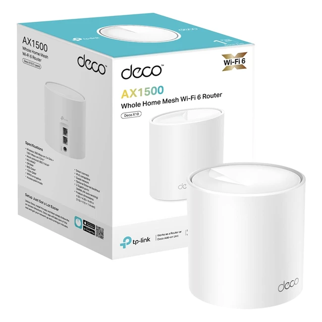 TP-Link Deco Mesh Dual Band WiFi 6 Router System 80211ax Whole Home Extender