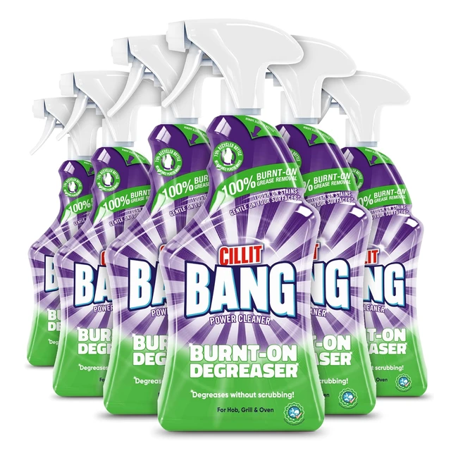 Cillit Bang Powerful Degreaser Spray 750ml - Pack of 6  Removes Grease  Food S