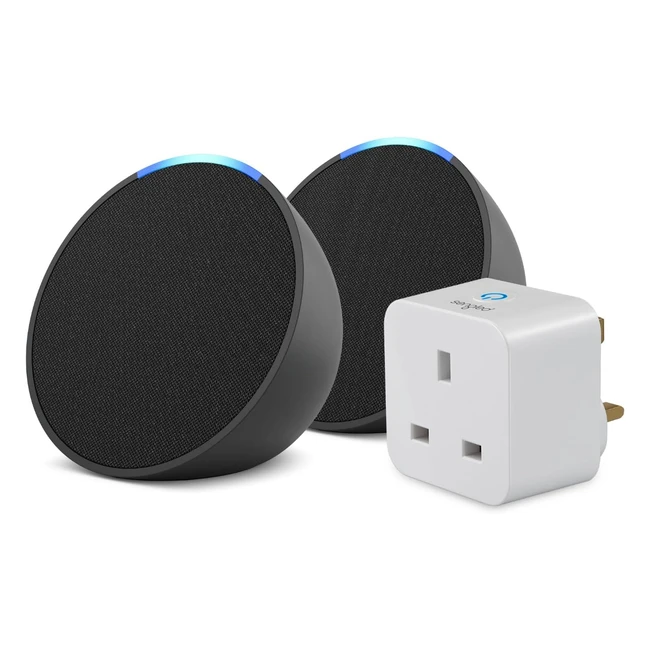 Echo Pop Charcoal 2Pack Sengled Smart Plug Works with Alexa - Smart Home Starter