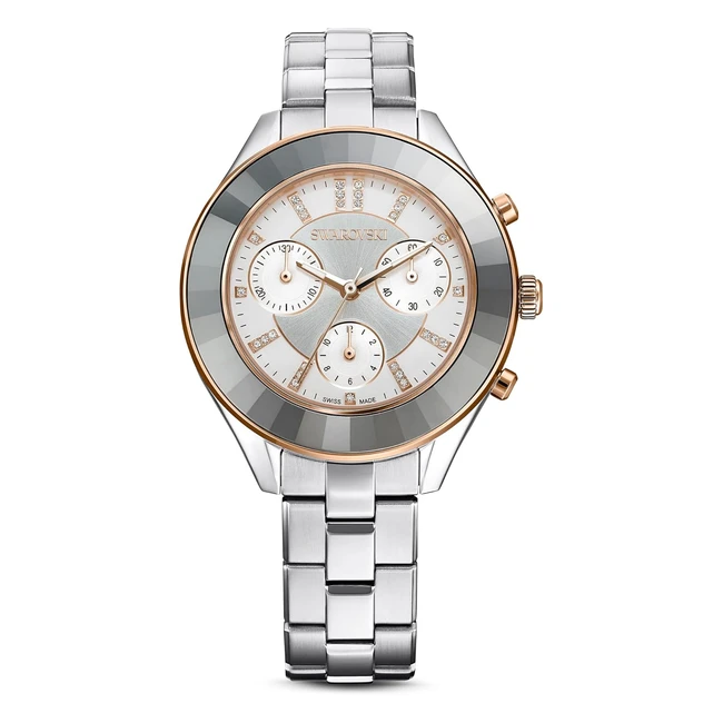 Swarovski Octea Lux Sport Uhr - Edelstahl Damenuhr mit Kristallen - LuxusUhr S