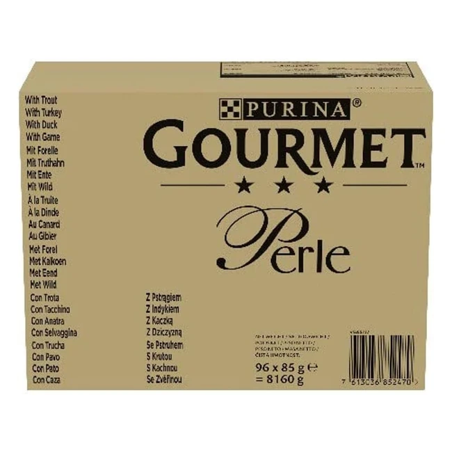 Purina Gourmet Perle Filettini in Gelatina 96 Buste da 85g - Trota Tacchino An