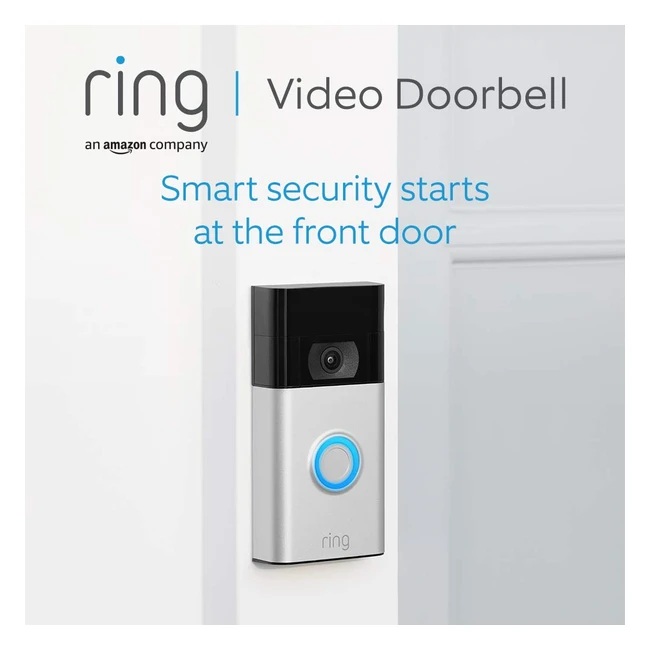 Ring Video Doorbell 2nd Gen - Wireless Security Camera 1080p HD - Easy Installat