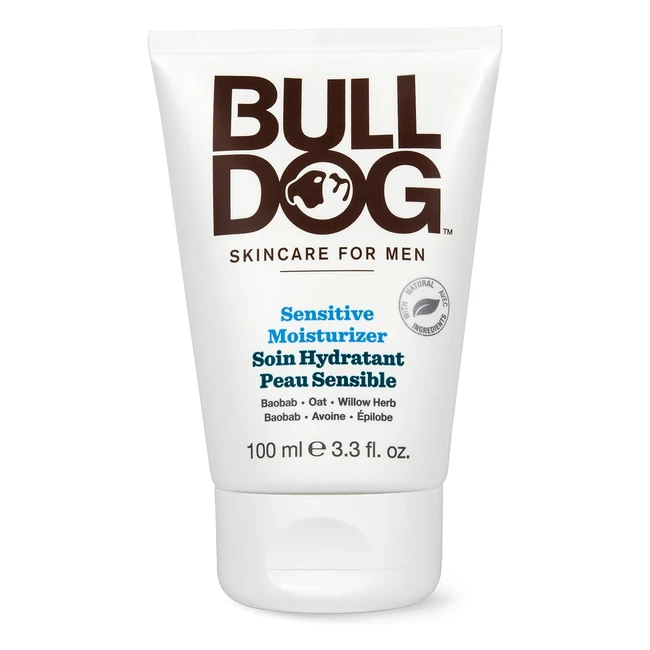 Soin hydratant Bulldog peau sensible 100ml - Huile de baobab avoine et pilobe