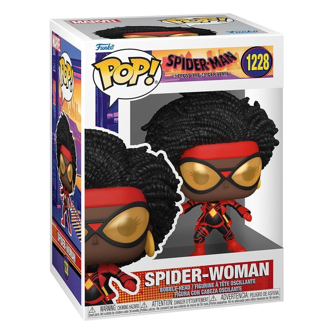 Funko Pop Spiderman Spiderverse Spiderwoman Figurine Vinyle 95cm Collection Cad