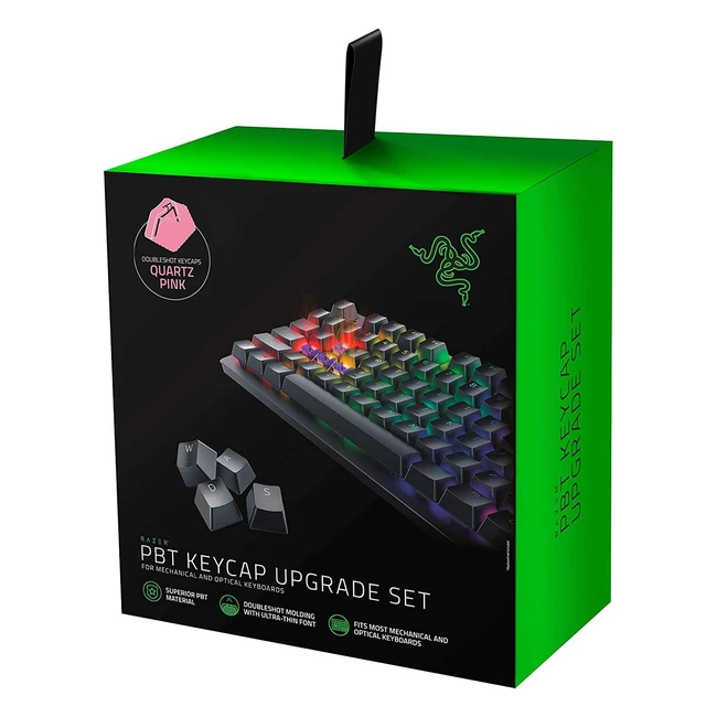Kit de touches Razer PBT pour claviers gaming - Compatible rtroclairage - Ma
