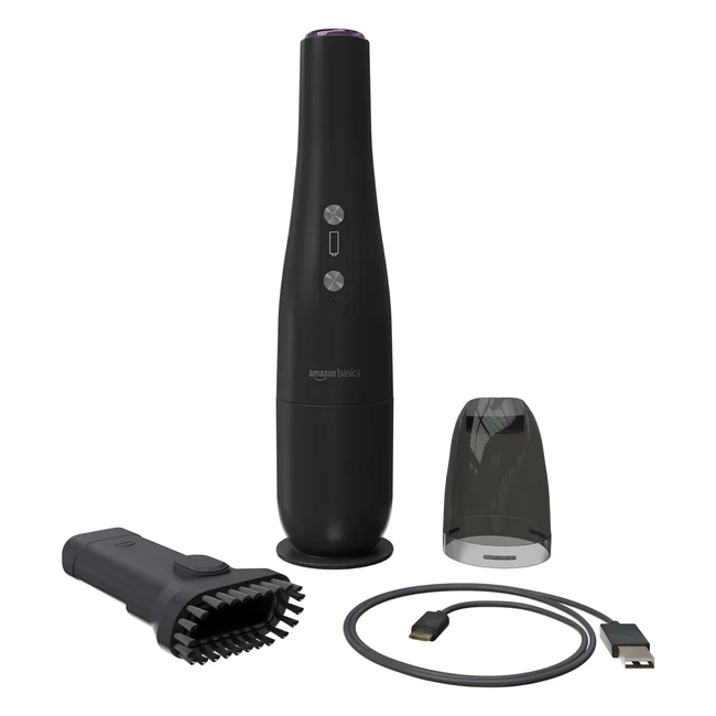 Aspirateur  main rechargeable USB noir Amazon Basics - Lger et portable