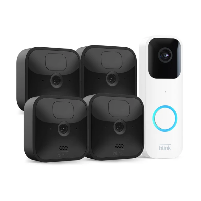 Blink Outdoor - Telecamera di sicurezza HD senza fili - 4 videocamere - Blink Vi