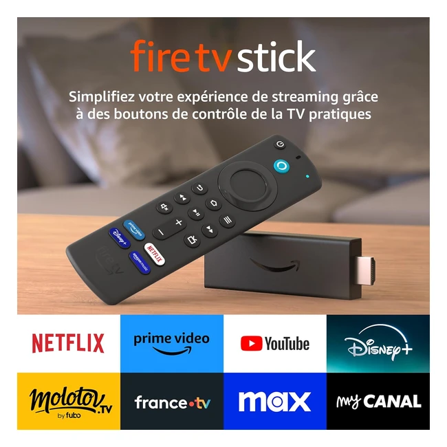 Amazon Fire TV Stick avec commande vocale Alexa - Streaming HD