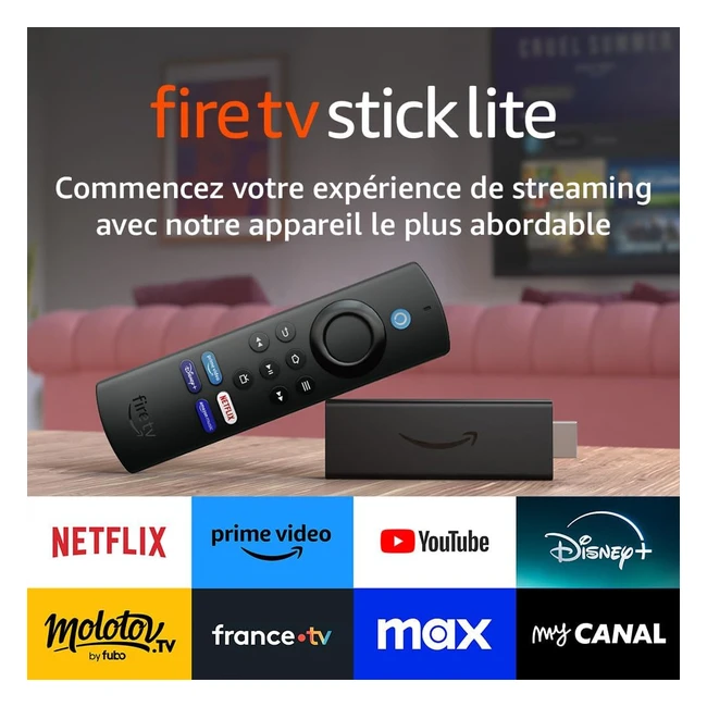 Amazon Fire TV Stick Lite - Streaming HD - Contrle vocal Alexa - Facile  con