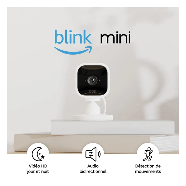 Blink Mini Camra Dintrieur Connecte HD 1080p Vision Nocturne Dtection de Mouveme