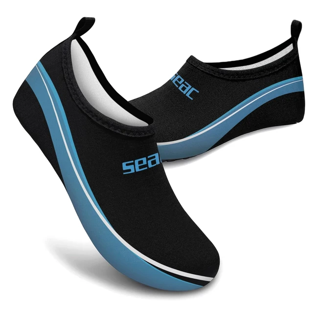 Chaussures de sports nautiques Seac Smile - Noir 34 EU - Antidrapantes et la