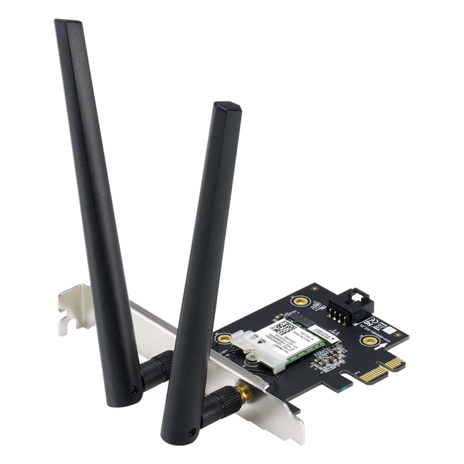 ASUS AXE5400 Adattatore WiFi 6E PCIe 2 Antenne 6GHz 160MHz Bluetooth 52 Sicurezz