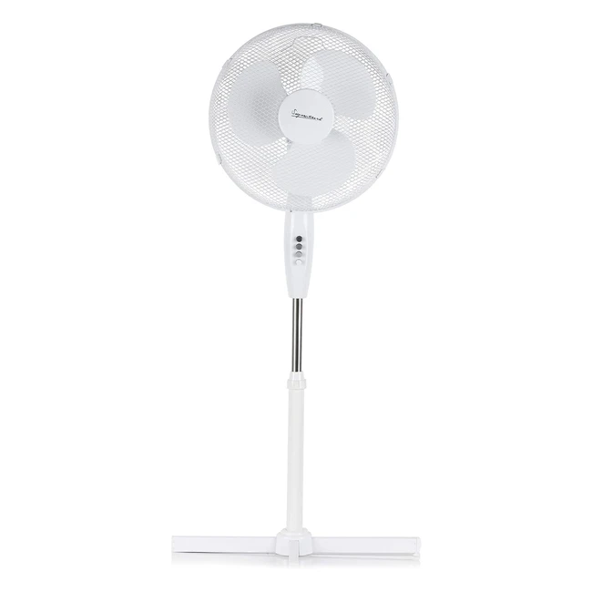 Signature S40011 Portable 16 Inch Oscillating Pedestal Fan - 3 Speed Settings A