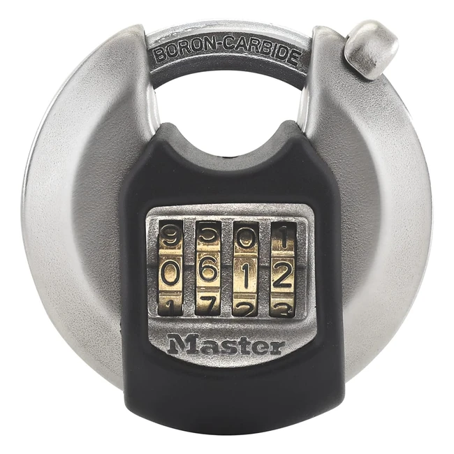 Cadenas Disque Master Lock M40EURDNUM - Acier Inoxydable Robuste - Extrieur - 