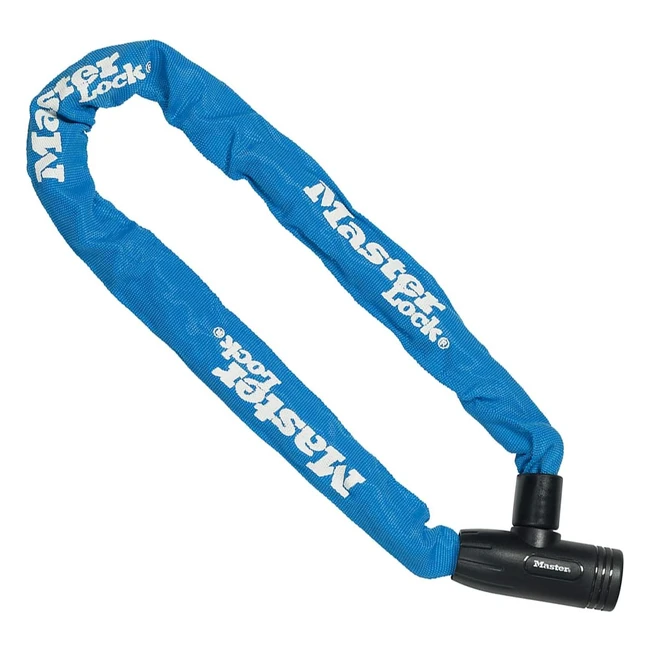 Master Lock Bike Chain Lock Key 90 cm Chain Blue 8391EURDPROCOLB - Ideal for Bik