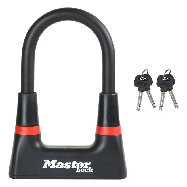 Master Lock Heavy Duty Bike D Lock 8278EURDPRO - Ideal for Electric Mountain R