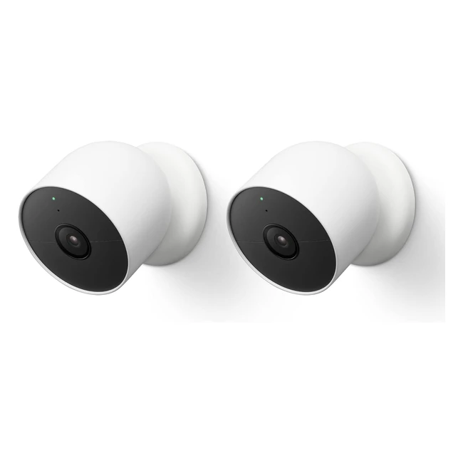 Google Nest Cam Outdoor 2Pack  Battery Security Camera  Smart Home WiFi Camera