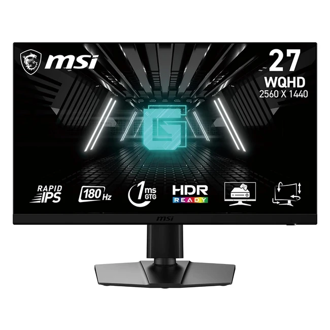 MSI G272QPF E2 Monitor Gaming 27 WQHD 2K 180Hz 1ms G-Sync Compatibile Night Visi