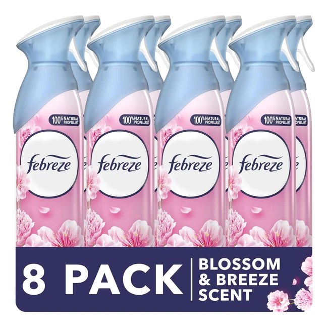 Febreze Air Freshener Room Spray 185ml x 8 - Blossom and Breeze Pack