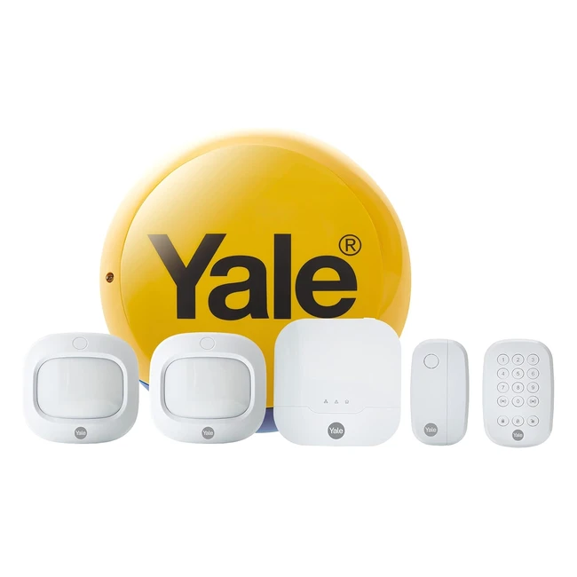 Yale IA320 Sync Smart Home Alarm 6 Piece Kit - High Security No Fees Easy Inst