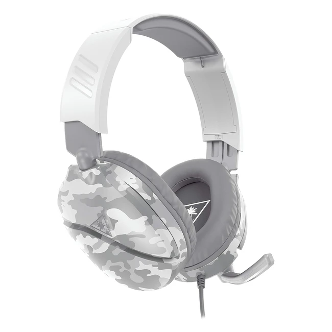Turtle Beach Recon 70 Camo White Gaming Headset | Lightweight Comfort, High Quality 40mm Speakers, Flip-Up Mic | PS5, Xbox, PC
