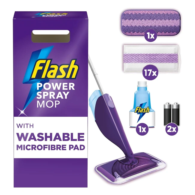 Flash PowerMop Floor Cleaner Starter Kit - All-in-One Mopping System - Deep Clea