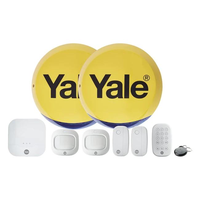 Yale IA330 Sync Smart Home Alarm 9 Piece Kit - Secure Easy Control No Fees