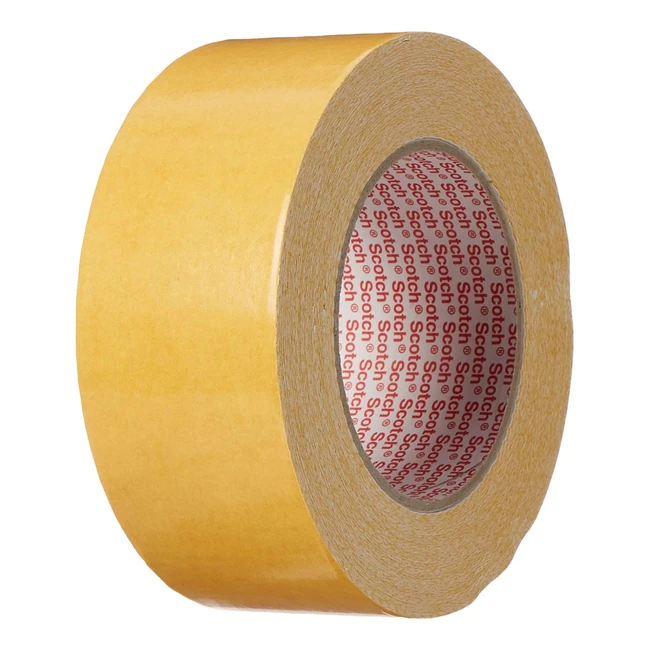 3M Double Coated Tape 9191 - High Tack Adhesive - 50mm x 25m - White