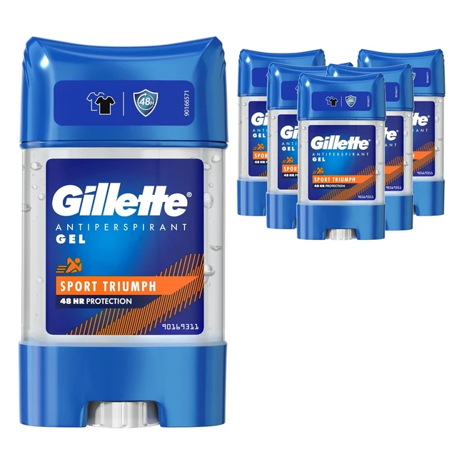Gillette Mens Antiperspirant Clear Gel Deodorant 48Hr Sweat  Odour Protection 