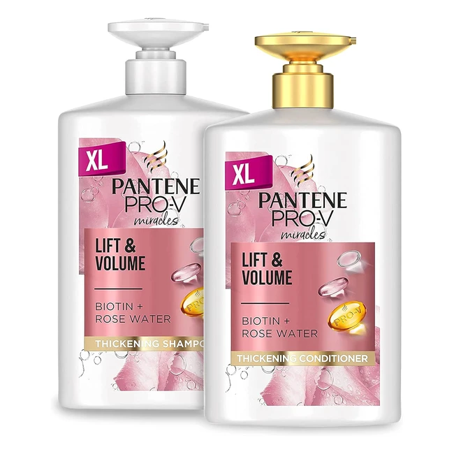 Pantene Thickening Shampoo  Conditioner Set  Volume Boost  2 x 1000ml Bottles