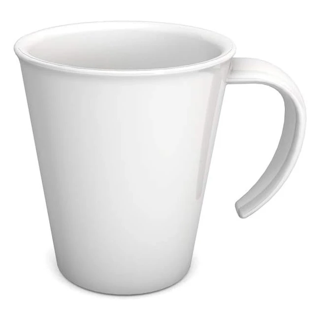 ornamin 300 ml White Model 1201 Coffee Mug - Sturdy Plastic - Stackable  Durabl