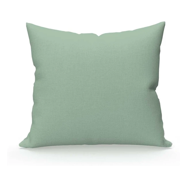 Taie doreiller coton vert deau 63x63 - Soleil dOcre VP