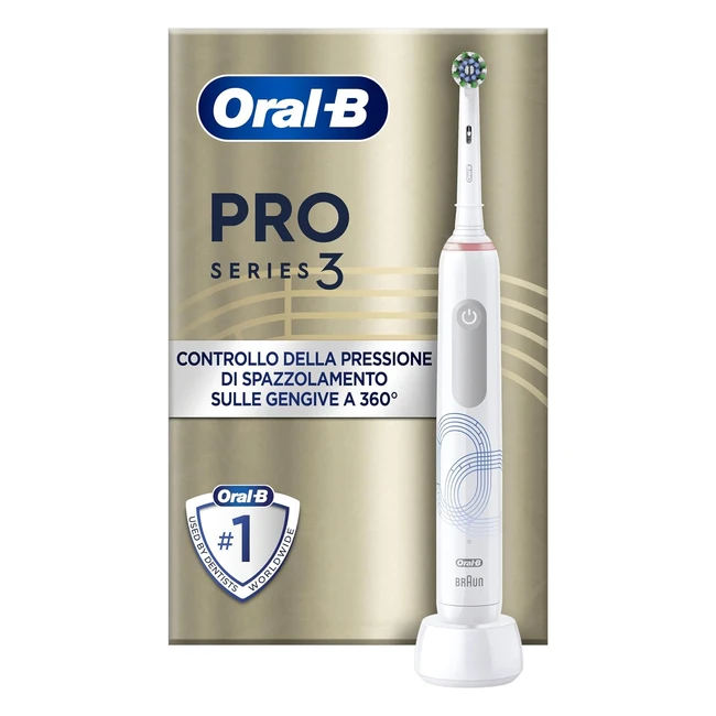 Spazzolino Elettrico Ricaricabile OralB Pro Series 3 - Sensore di Pressione Lumi