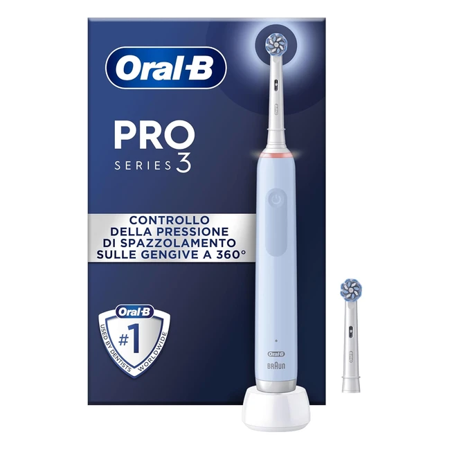OralB Spazzolino Elettrico Ricaricabile Pro 3 3000 - Sensore di Pressione - Batt