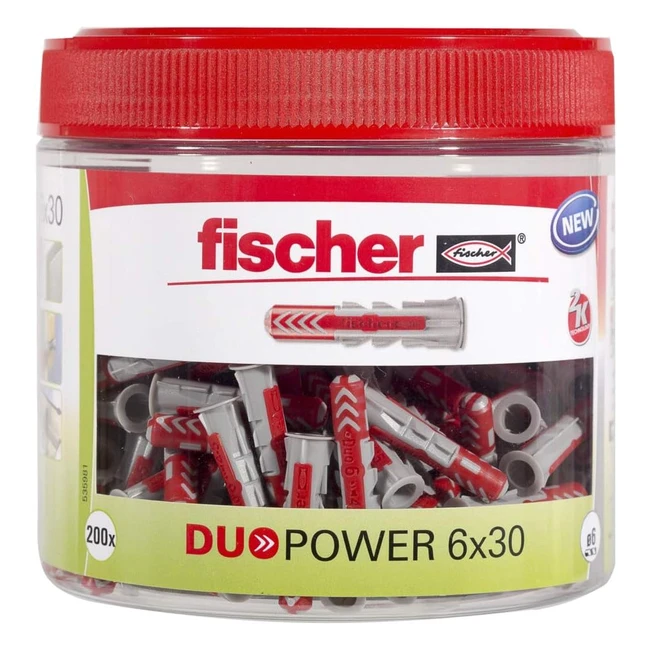 Fischer Duo Power Wanddbel 535981 - Robuste Kunststoffdbel fr einfache Mon
