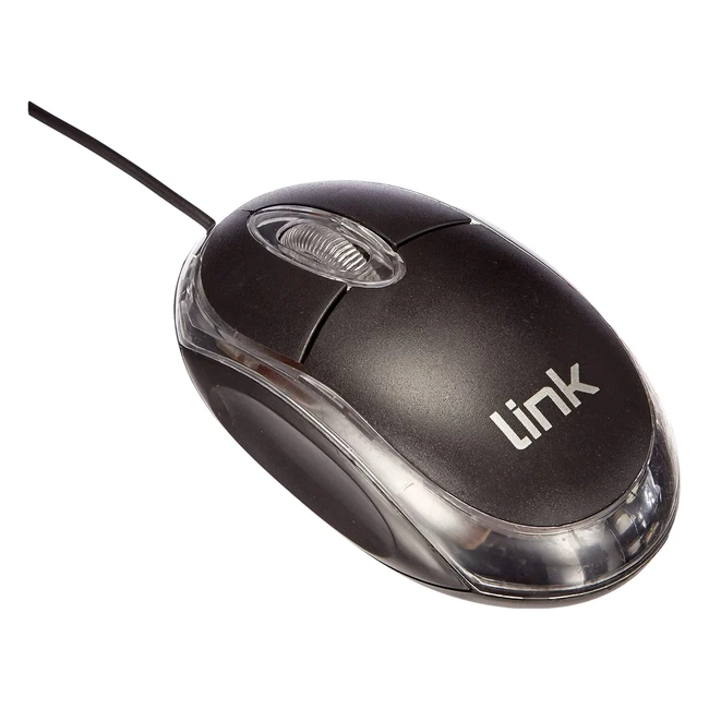 Mini Mouse Ottico USB 3 Tasti Link LKMOS04 - Sensore Rosso Illuminato